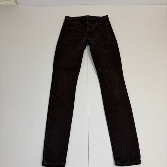 Hudson Barbara High Waist Super Skinny Jeans Size 25 Brown Stretch - Picture 6 of 15
